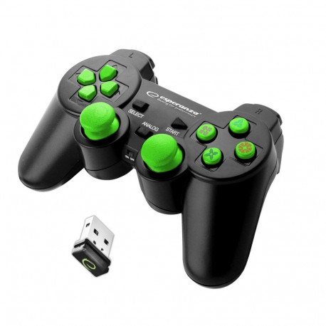 Esperanza EGG108G Gaming Controller Gamepad PC,Playstation 3 Analogue / Digital USB 2.0 Black,Green