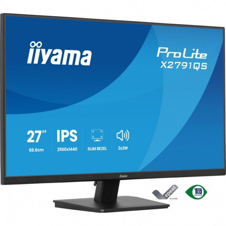 iiyama arvutimonitor X2791QS-B1 68.6cm (27") 2560 x 1440 pikslit Quad HD LED, must