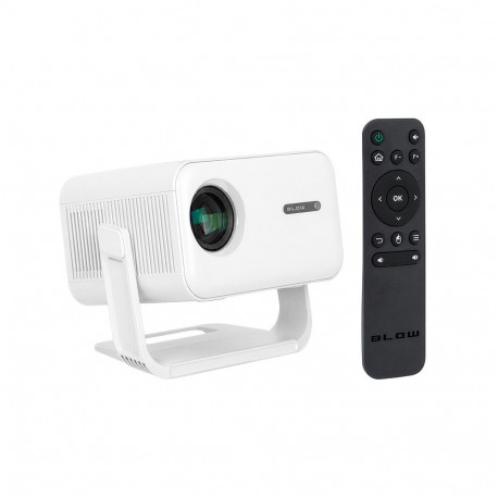 BLOW kaasaskantav projektor AndroidTV FullHD MaxView, valge