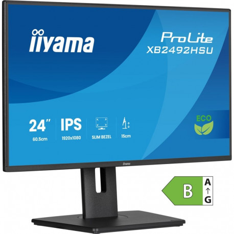 iiyama arvutimonitor ProLite XB2492HSU-B1 60.5cm (23.8") 1920 x 1080 pixels Full HD LED, must