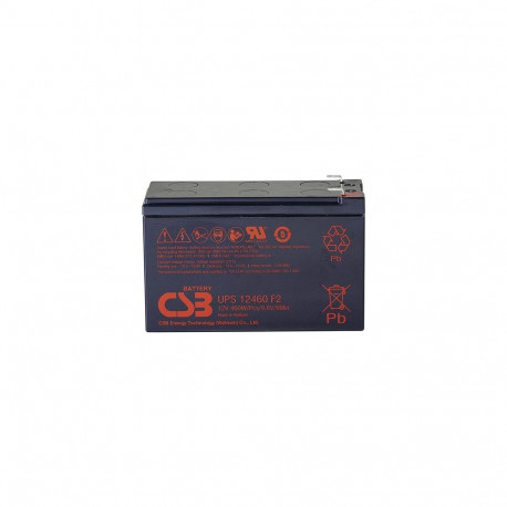 CSB Battery Battery 12V, 9Ah, AGM | UPS12460F2 | 460 W