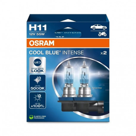 Lambipirnid (2 tk) H11 12V 55W PGJ 19-2 Cool Blue Intense NextGen 5000K