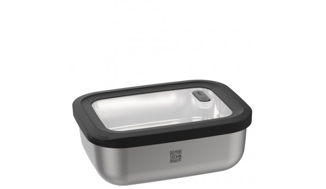 GEFU 12776 food storage container Rectangular 2.6 L Black, Stainless steel 1 pc(s)
