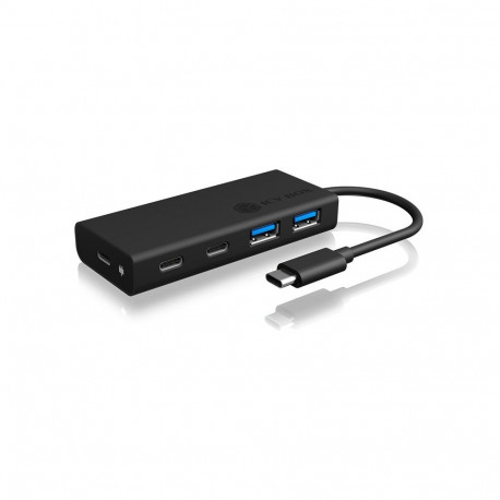 ICY BOX USB-jaotur IB-HUB1426-CPD USB 3.2 Gen 1 (3.1 Gen 1) Type-C 5000 Mbit/s, must