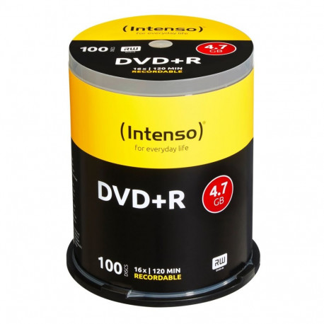 Intenso DVD+R-plaadid 4111156, tühjad, 4,7GB, 100tk