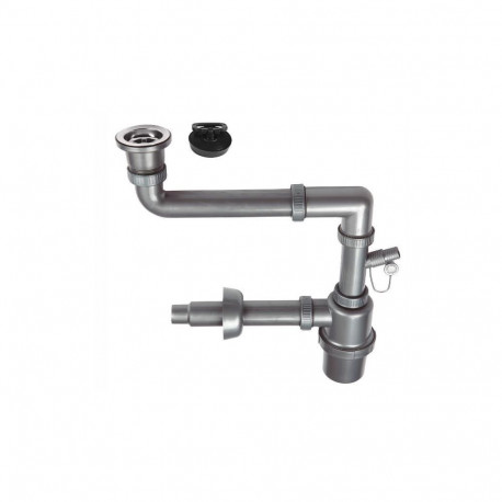 1-BOWL SINK SIPHON - WITH CLICK-CLACK PLUG 3.5'