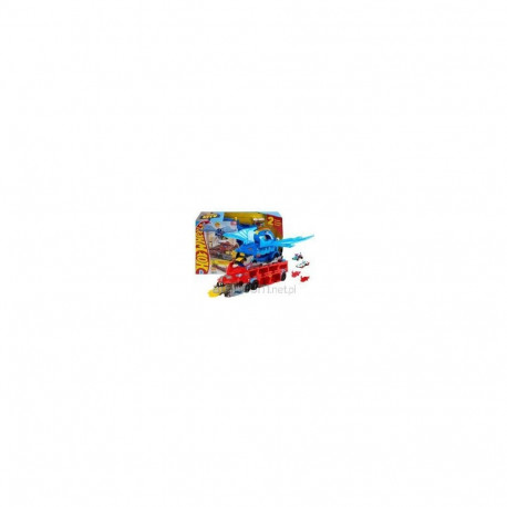 Hot Wheels mänguautode transportija City Ultimate Dual Dragon ja 2 mõõtkavas 1:64 mänguautot