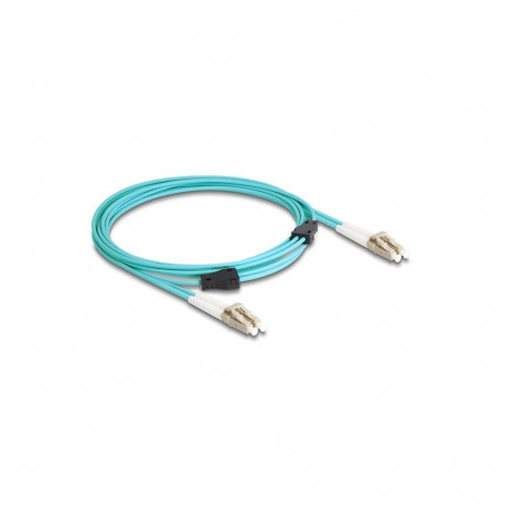 DeLOCK fiiberoptiline kaabel LC Duplex to LC Duplex Multi-mode OM3 metallrüüga 3m