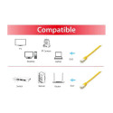 Equip Cat.6A Platinum S/FTP Patch Cable, 20m, Yellow