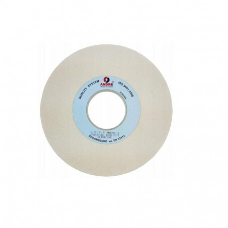 ANDRE FLAT GRINDING WHEEL 250mm x 25mm x 76mm 99A60K7VE01-35 WHITE "TYPE 1"