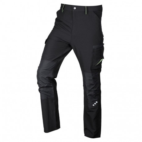 Mix&Match tööpüksid 4-suunalise venivusega suurus XL, must-rohelised