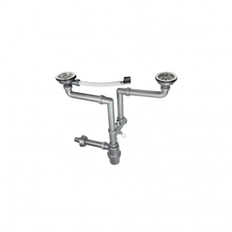 2-BOWL SINK SIPHON - WITH 3.5' OVERFLOW