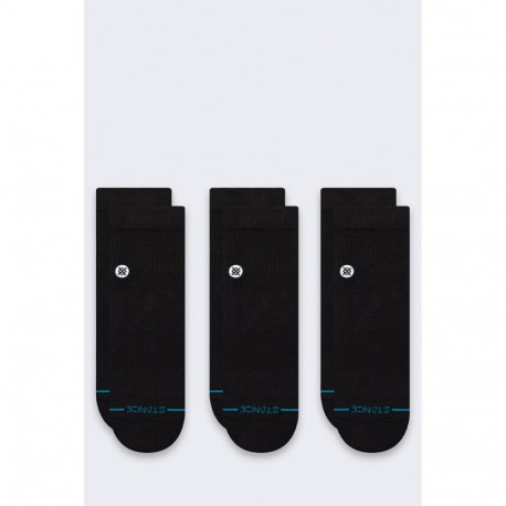 Skarpety Stance Icon Quarter 3 Pack - black