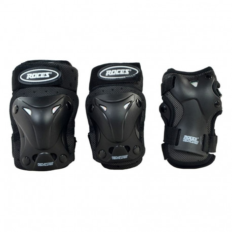Roces ventileeritavad rulluisukaitsmed JR 3pack 301352 01 M, must
