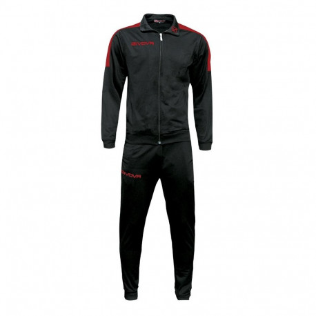 Givova Tuta Revolution Tracksuit Black/Red TR033 1012 XS