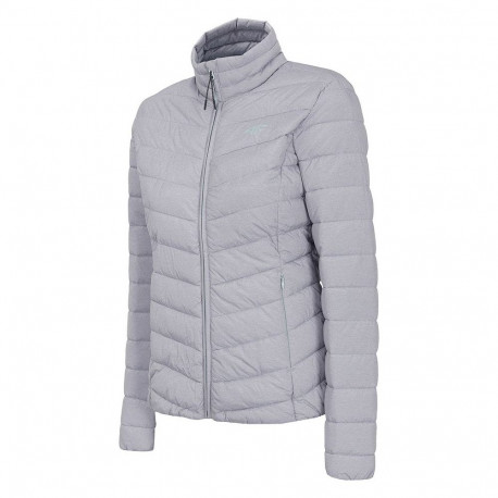 Women's jacket 4F cool light gray melange H4L21 KUDP003 27M S