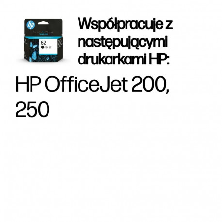 HP tindikassett 62, originaal, must