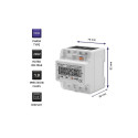 Three phase consumption  meter, 230V,