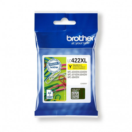 Brother originaaltint LC-422XLY, kollane