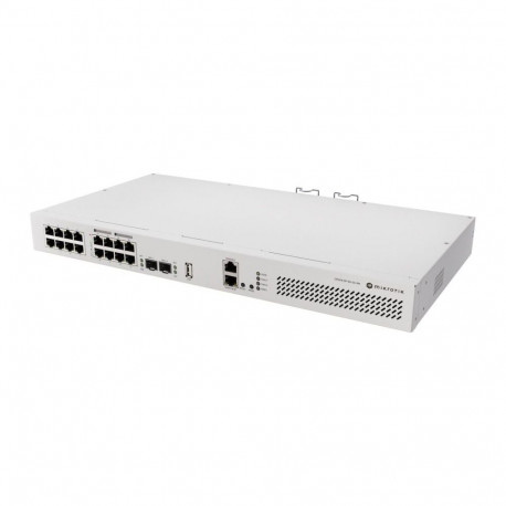 Mikrotik Switch||CRS418-8P-8G-2S+RM|Type L3|PoE ports 8|150 Watts|CRS418-8P-8G-2S+RM