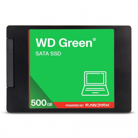 Western Digital SSD||Green|500GB|3D NAND|Read speed 545 MBytes/sec|2,5"|MTBF 2000000 hours|WDS500G5G