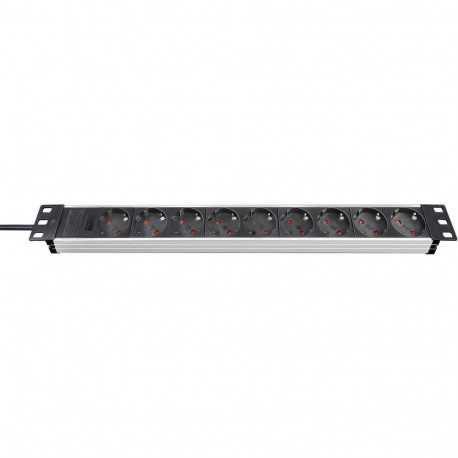 Brennenstuhl 19" Premium Alu-Line Steckdosenleiste 9-fach, 2 m