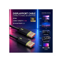 DisplayPort-kaabel M/M v2.1 80G 1.5