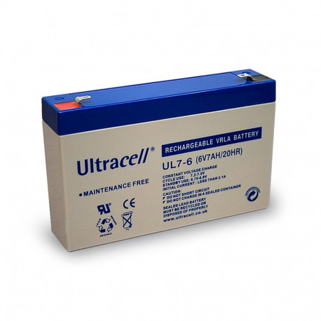 Ultracell pliiaku 6 V, 7 Ah (UL7-6)