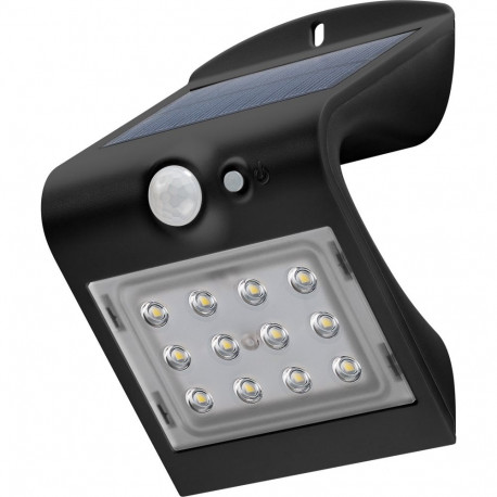 Goobay LED päikesepatareiga seinavalgusti liikumisanduriga, 1.5 W, must