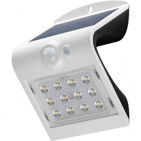 Goobay LED Solar Wall Light with Motion Sensor, 1.5 W, White