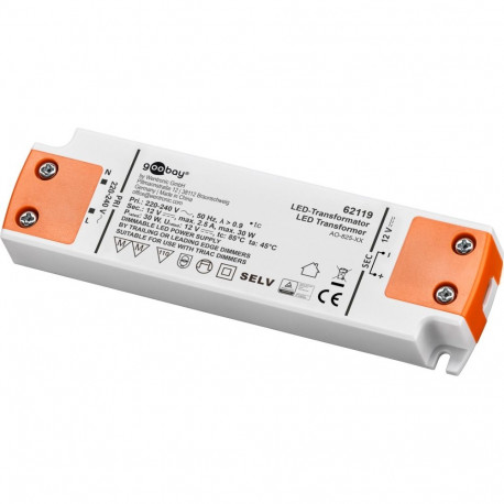 Goobay LED Transformer 12 V (DC) (DC), 30 W