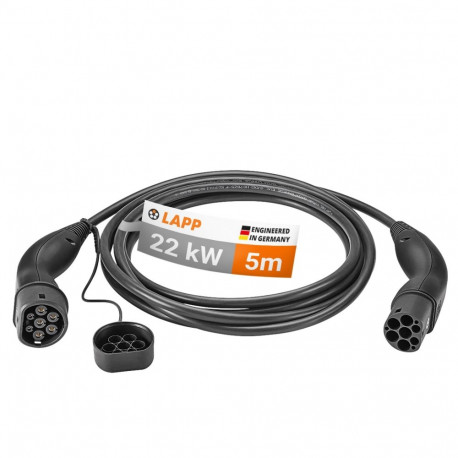 LAPP MOBILITY Type 2 Charging Cable, up to 22 kW, 5 m, black 5 m