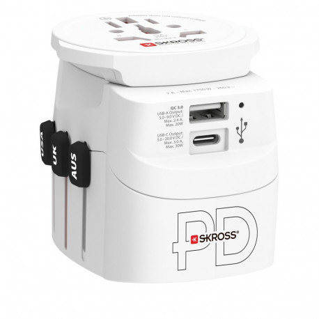 Skross World Adapter PRO Light USB AC30PD