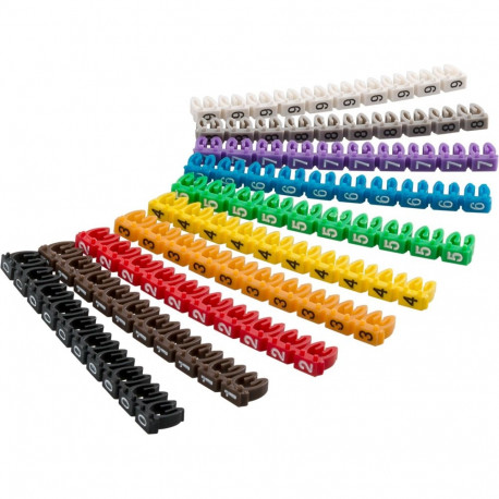 Goobay kaabli märgistamise klambrid numbritega 0–9 2.8-4.6mm 2.5mm²