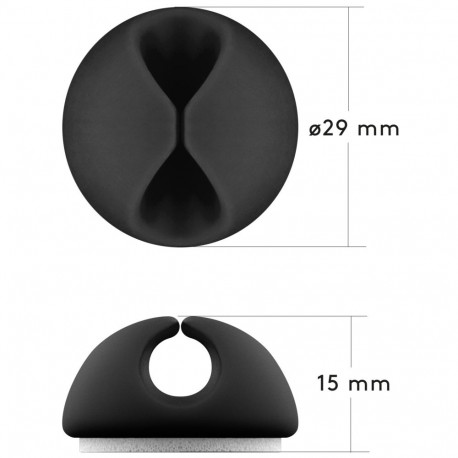 Goobay Cable Management 1 Slot, Black black