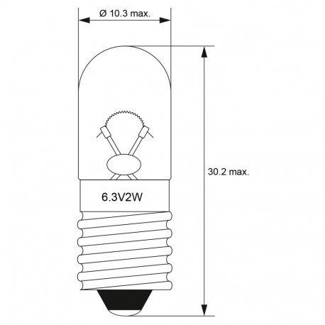Goobay Tubular Lamp, 2 W 2 W (100 tk)