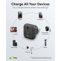 Goobay reisadapter UK–Euroopa, must