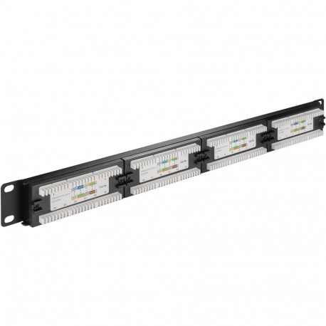 Goobay CAT 5e 19-inch (48.3 cm) Patch Panel, 24 Port (1 U) UTP