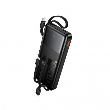 Powerbank 10000 mAh QC PD 2A 22,5W with built-in cables USB A + USB C + Lightning + Micro USB Hoco J