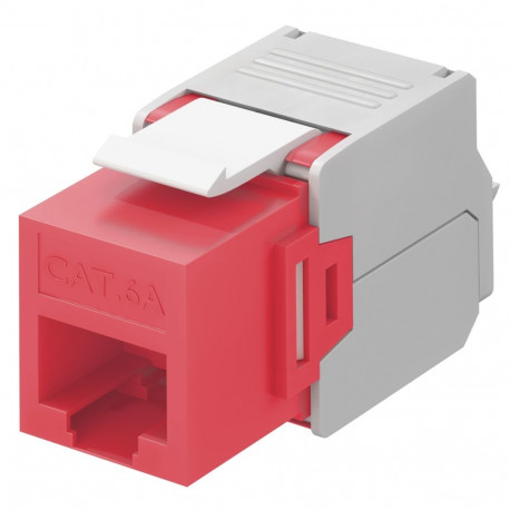 Goobay Keystone moodul RJ45 CAT 6A, UTP punane