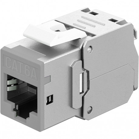 Goobay keystone-moodul RJ45 CAT 6A STP Slim, helehall