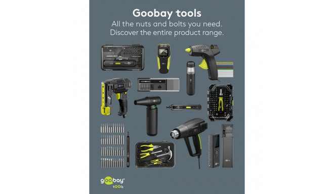 Goobay Tools Mini Cordless Screwdriver Set, 28 Pcs.