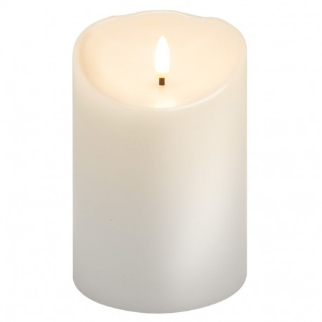 Goobay LED Real Wax Candle, white, 10 x 15 cm