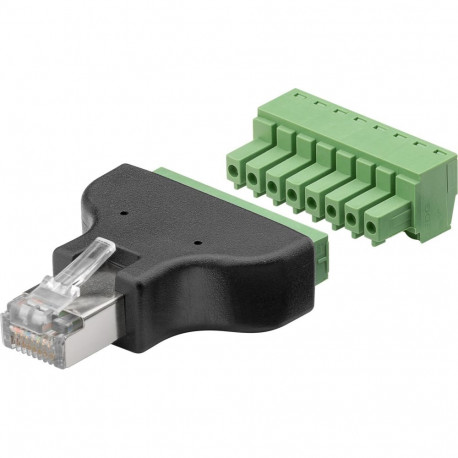 Goobay klemmplokk 8-pin > RJ45 male (8P8C)