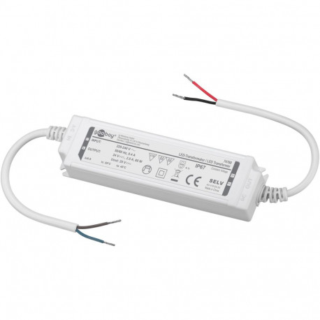 Goobay LED trafopinge 24 V (DC) (DC), 60 W, IP67