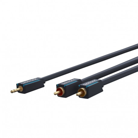 Clicktronic 3.5 mm AUX–RCA adapterkaabel, stereo 5 m