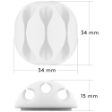 Goobay Cable Management Set, White white
