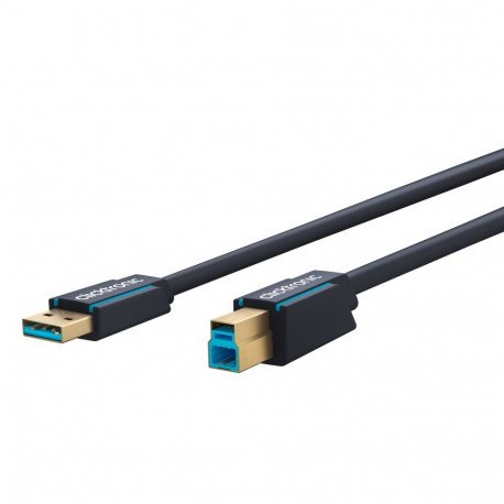 Clicktronic USB-A – USB-B 3.0 adapterkaabel 1,8 m