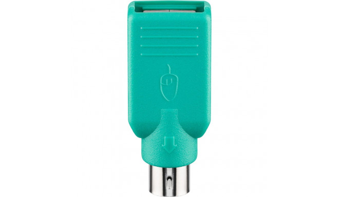 Goobay USB-A–PS/2 adapter roheline