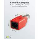 Goobay RJ45 crossover modulaaradapter CAT 5e